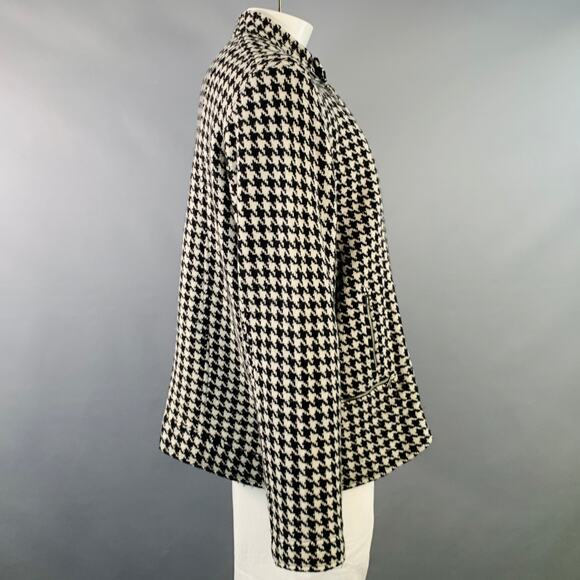 LAUREN by RALPH LAUREN Size XXXL Black Off White Wool Zip Pockets Jacket - Picture 3 of 11